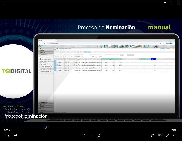 Video Proceso de Nominación